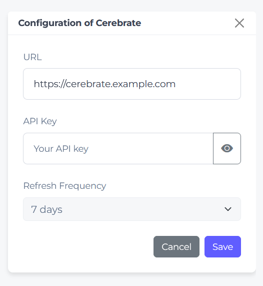 cerebrate config