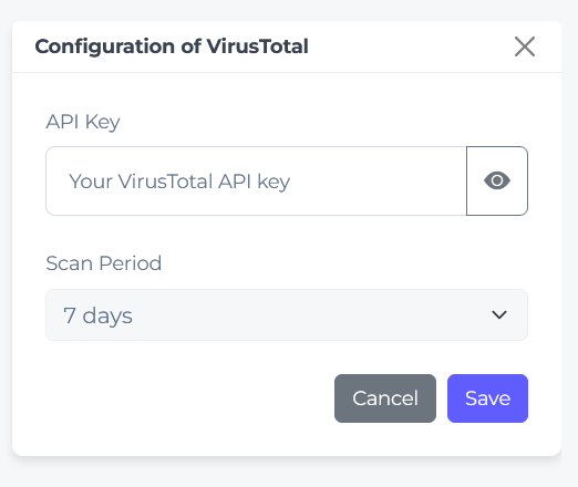 virustotal config